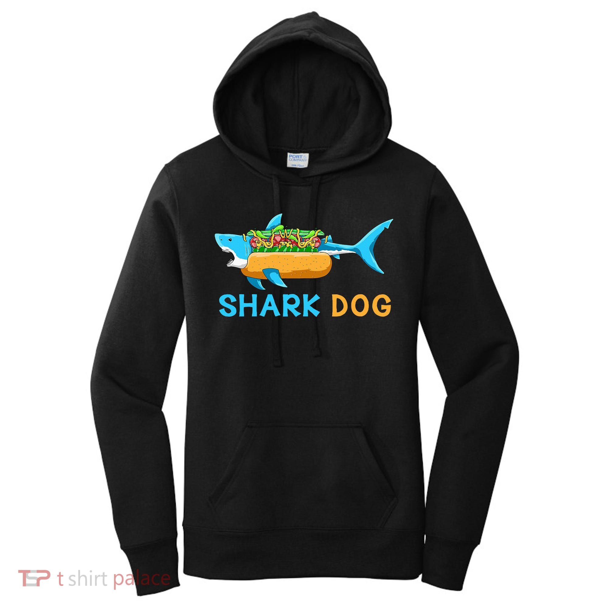 Shark Marine Biologist Ocean Animal Hot Dog Shark Women's Hoodie