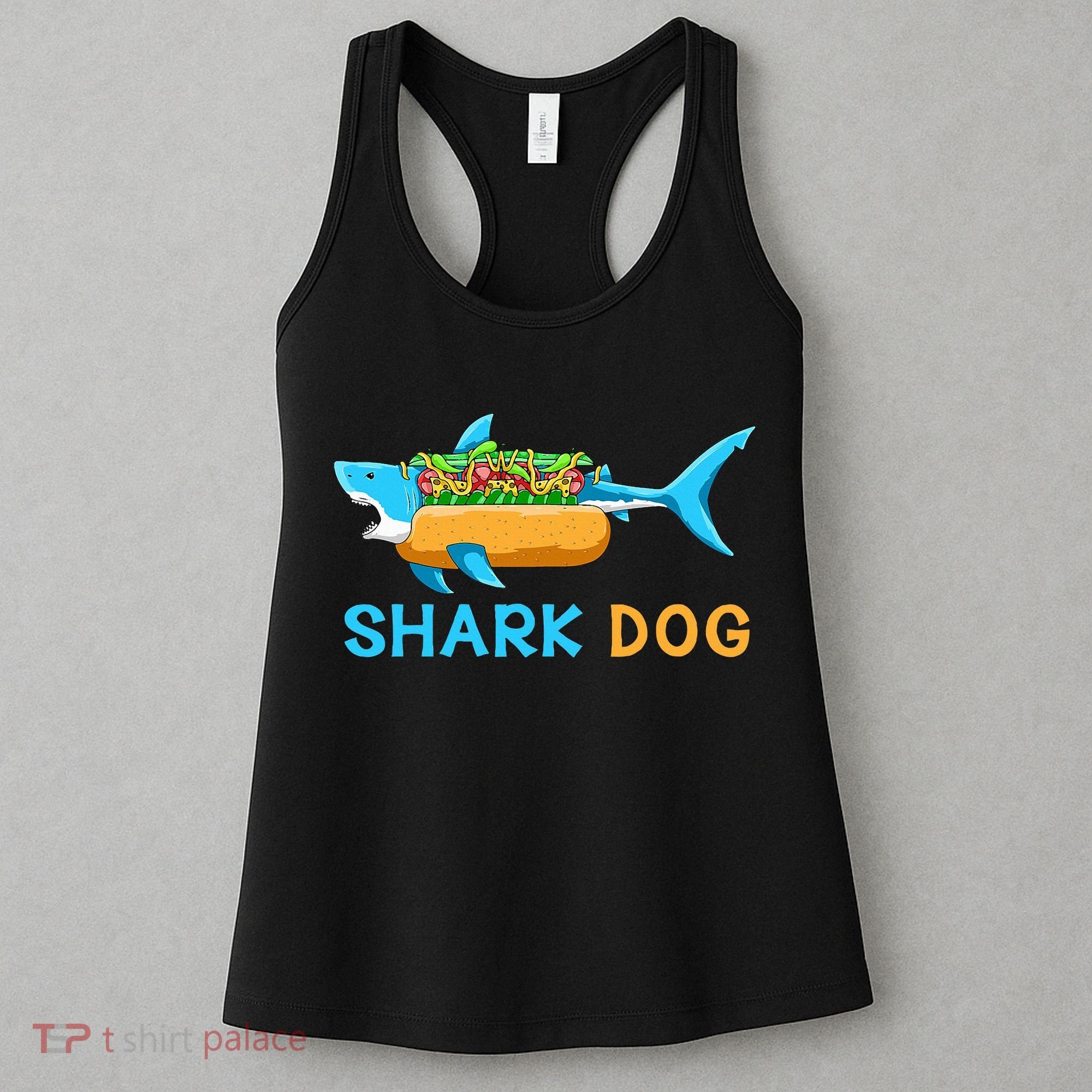 Shark Marine Biologist Ocean Animal Hot Dog Shark Women's Tank Top