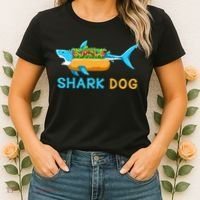 Shark Marine Biologist Ocean Animal Hot Dog Shark Women's T-Shirt thumb 2