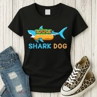 Shark Marine Biologist Ocean Animal Hot Dog Shark Women's T-Shirt thumb 3
