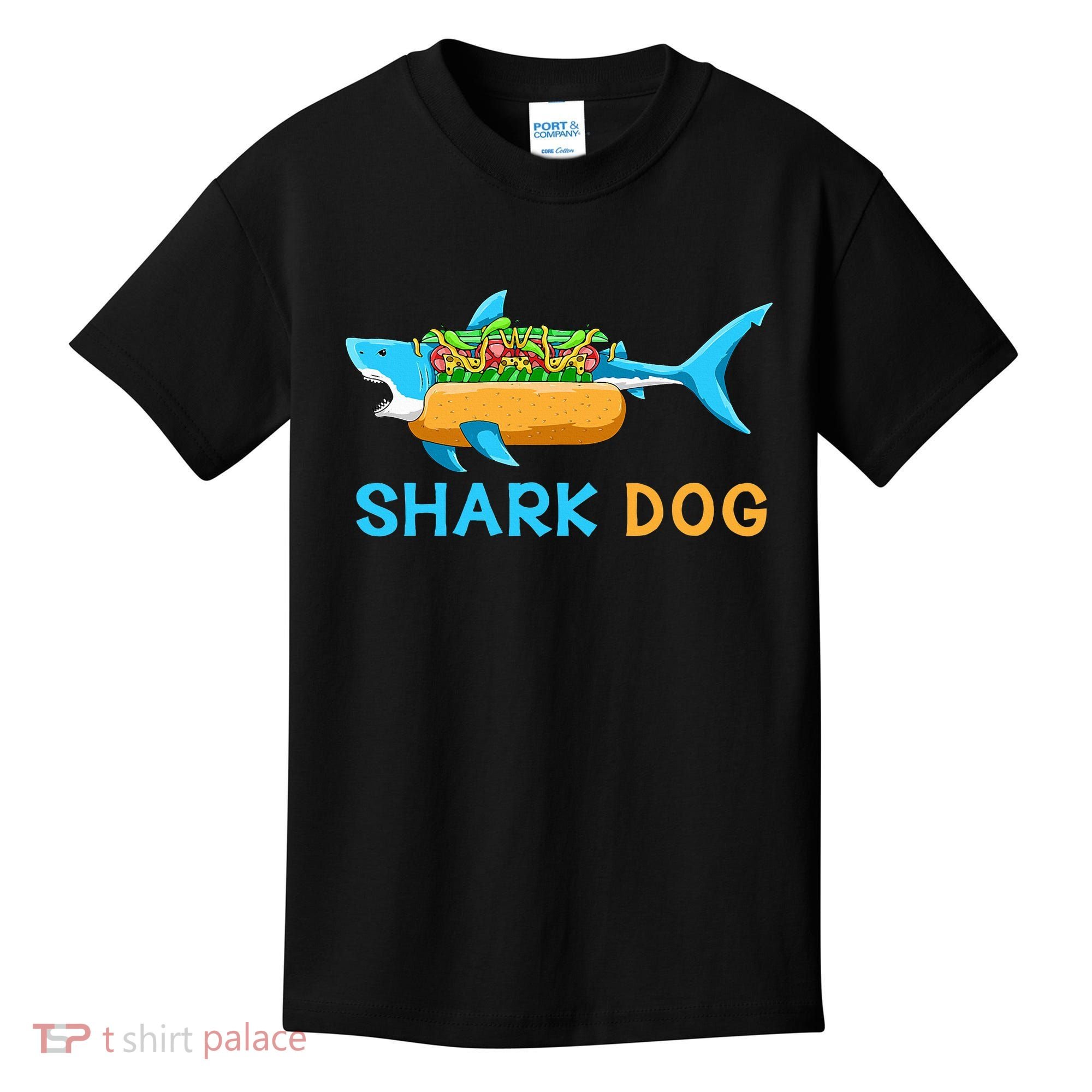 Shark Marine Biologist Ocean Animal Hot Dog Shark Kids T-Shirt