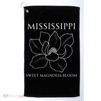 Sweet Magnolia Bloom Mississippi With Southern Charm Golf Towel thumb 0