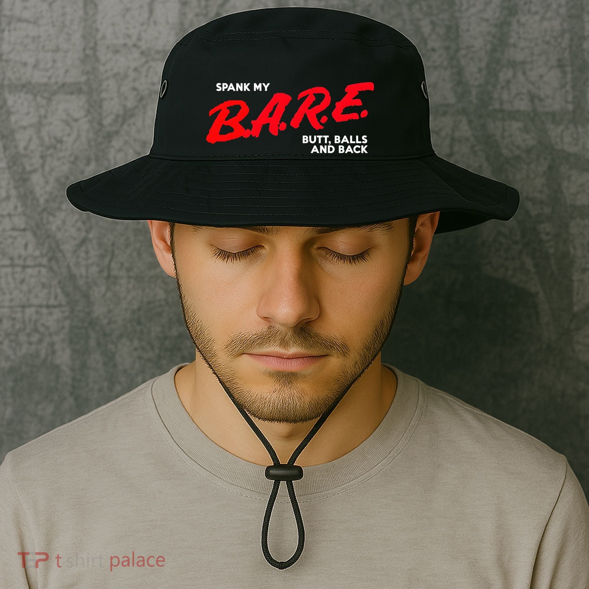 Spank My B.A.R.E. Butt Balls And Back Bucket Hat