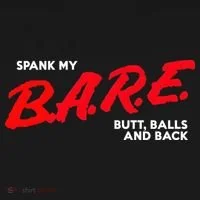 Spank My B.A.R.E. Butt Balls And Back Women's Long Sleeve Shirt thumb 2