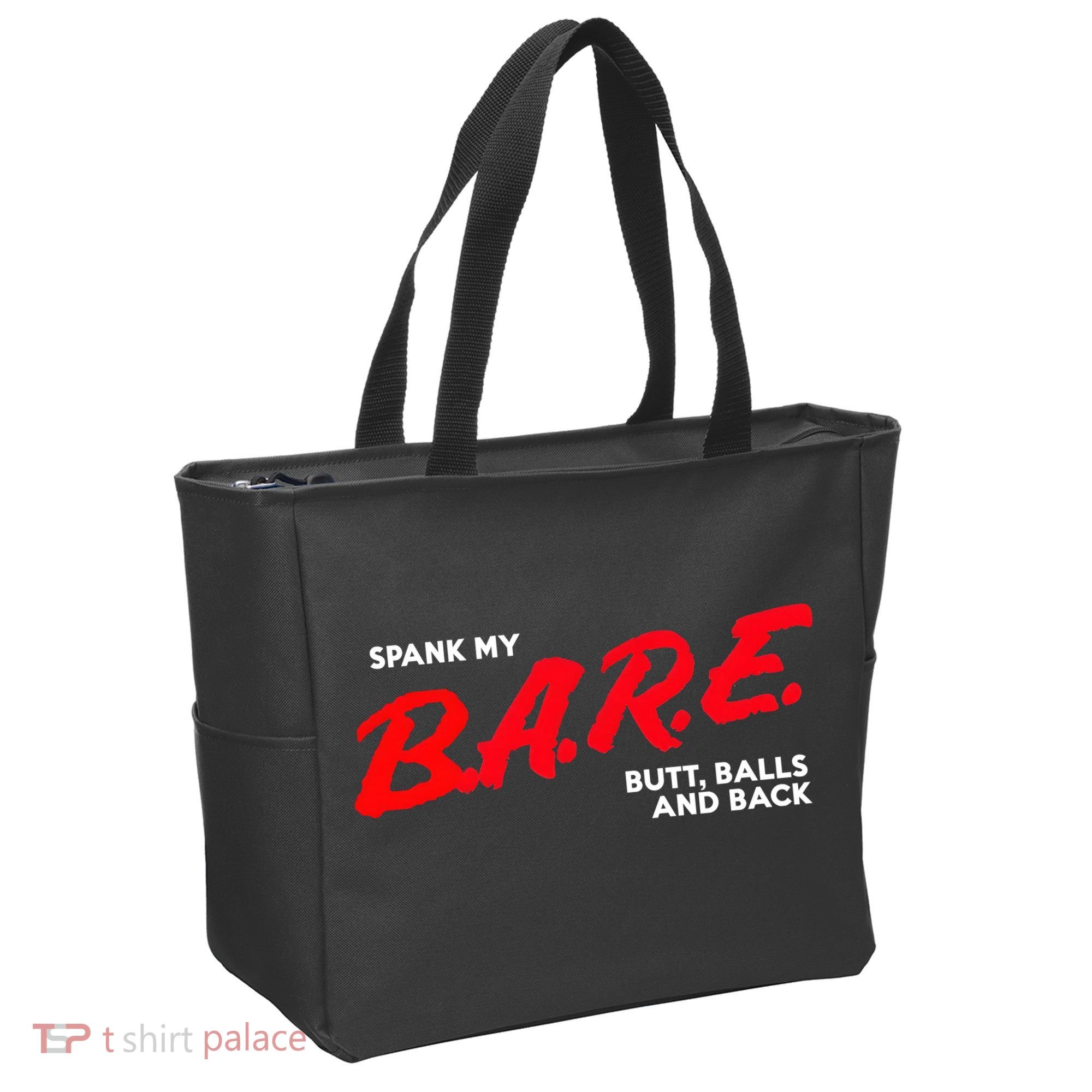 Spank My B.A.R.E. Butt Balls And Back Tote Bag
