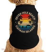 Seven Mile Beach Souvenir Cayman Islands Reminder Doggie Tank thumb 0
