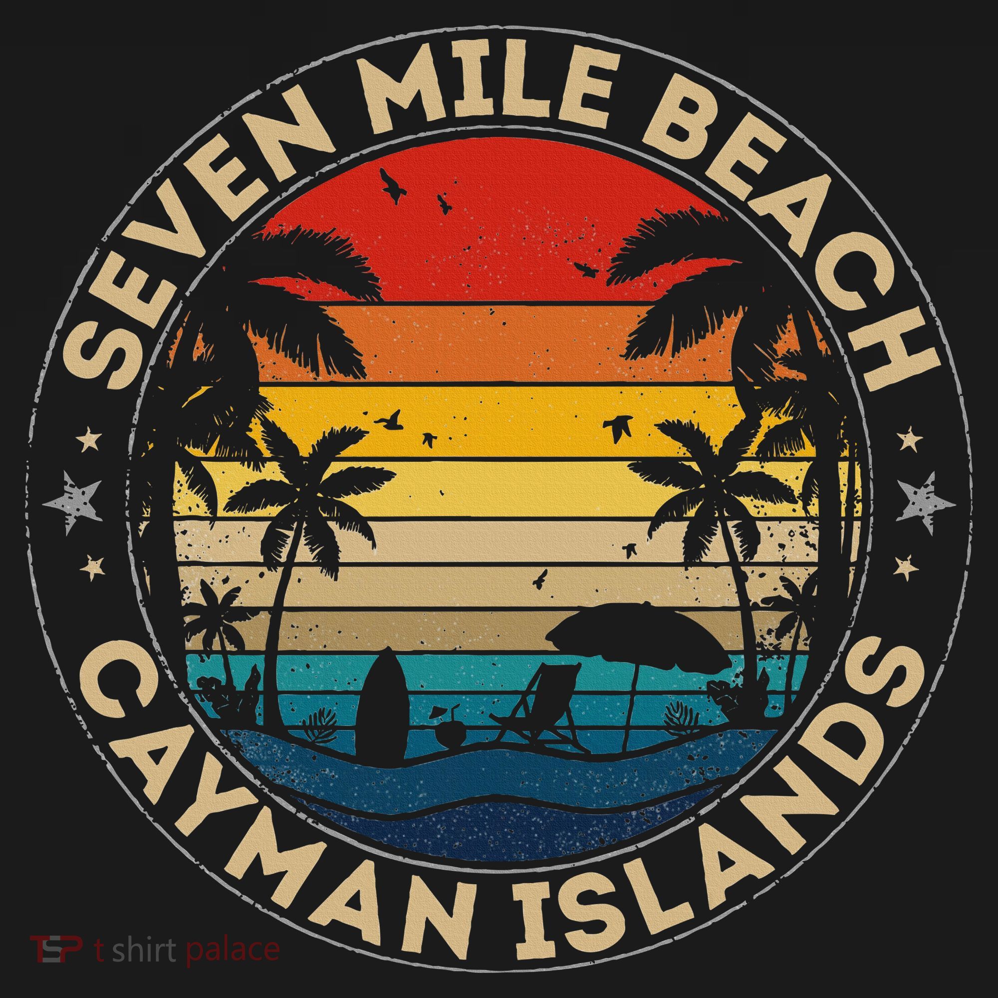 Seven Mile Beach Souvenir Cayman Islands Reminder Baby Bodysuit