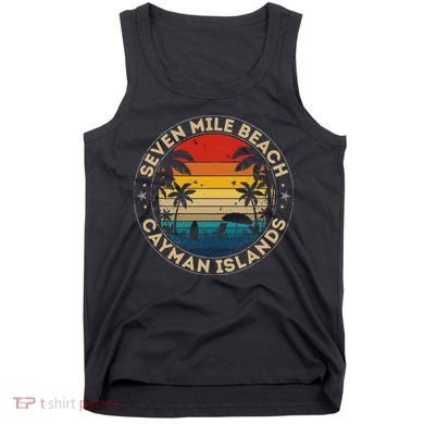 Seven Mile Beach Souvenir Cayman Islands Reminder Tank Top
