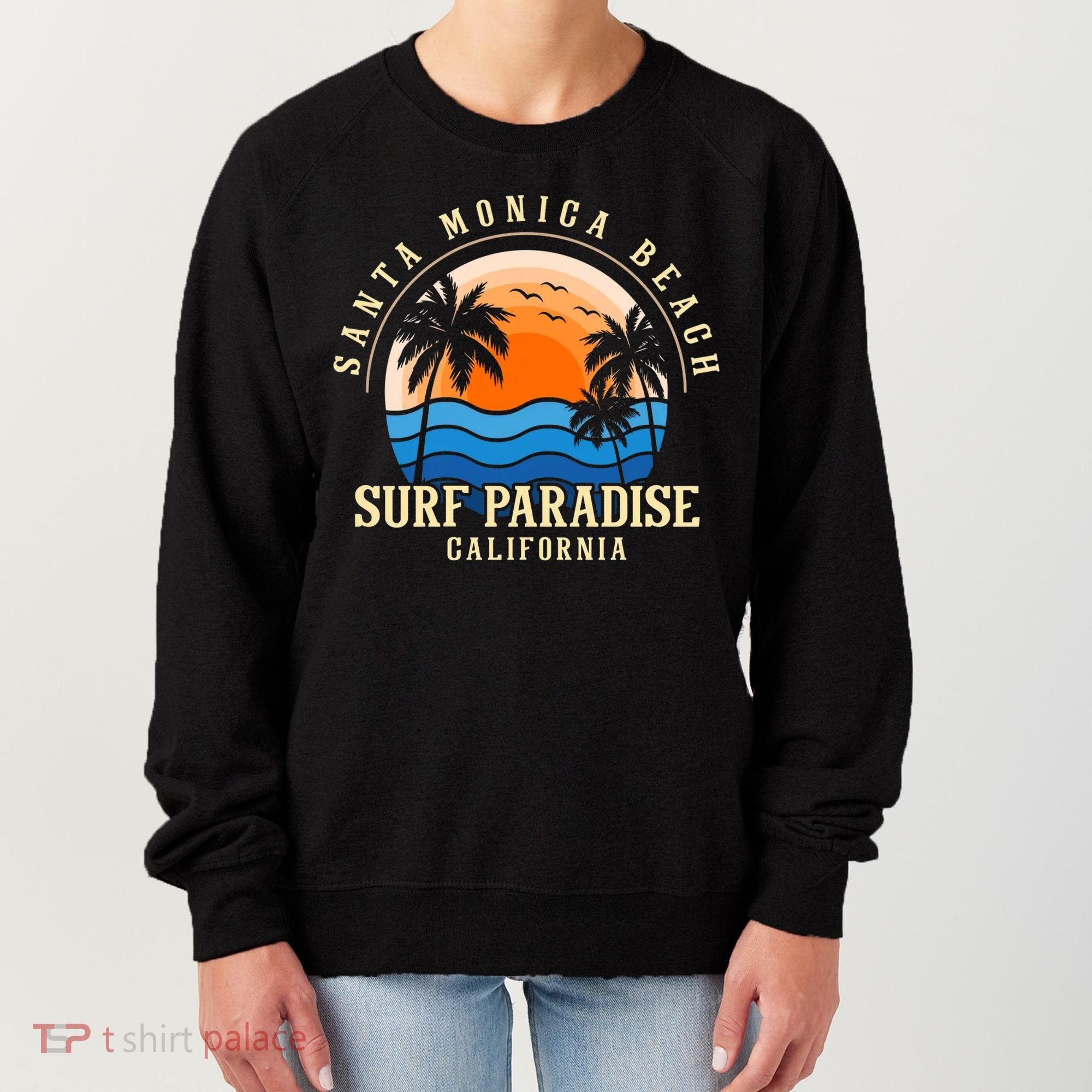 Santa Monica Beach California Women's Sweatshirt