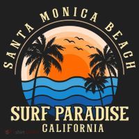 Santa Monica Beach California Women's Sweatshirt thumb 2