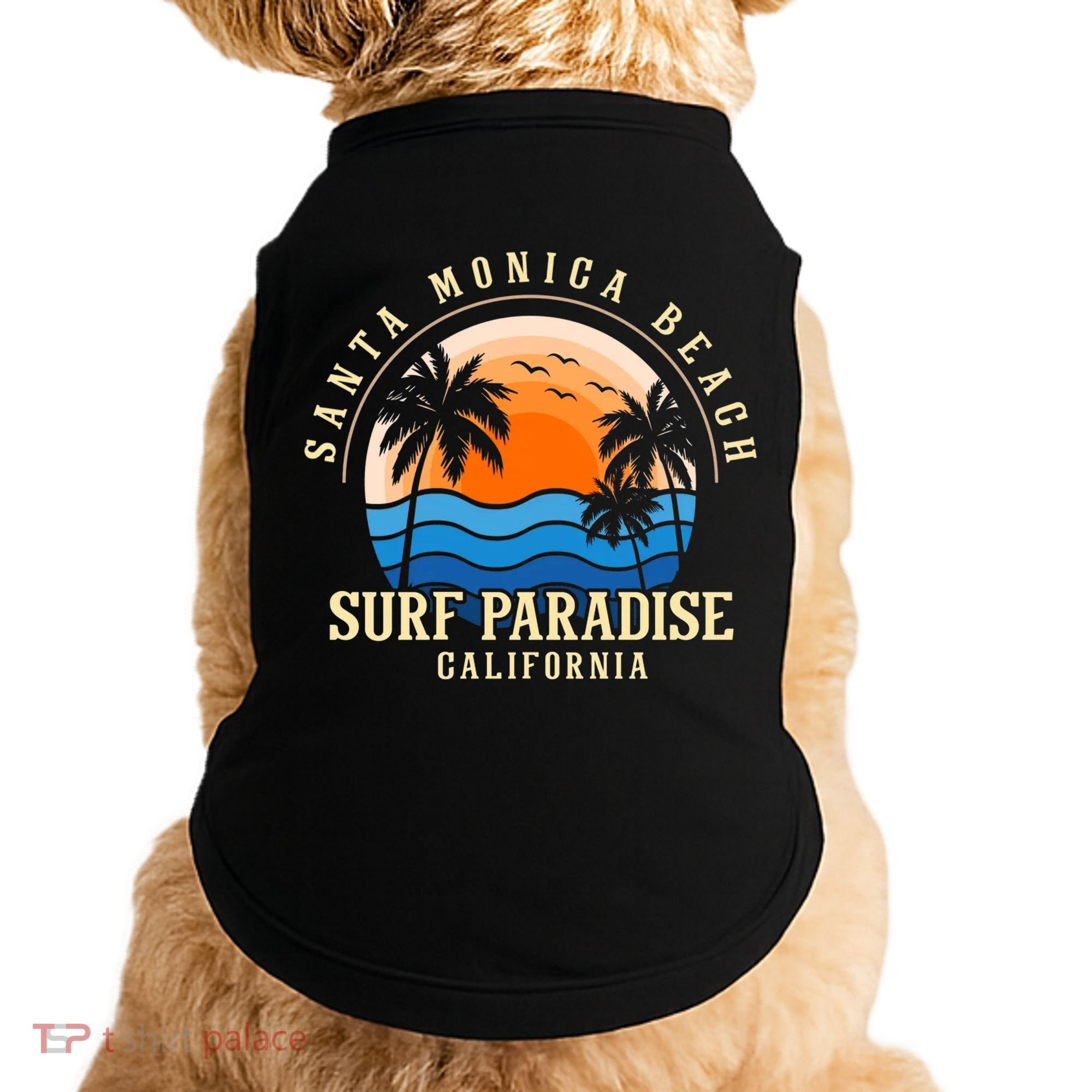 Santa Monica Beach California Doggie Tank