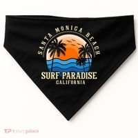 Santa Monica Beach California USA-Made Doggie Bandana thumb 0