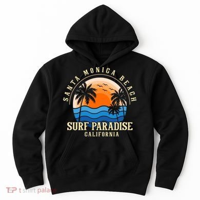Santa Monica Beach California Hoodie