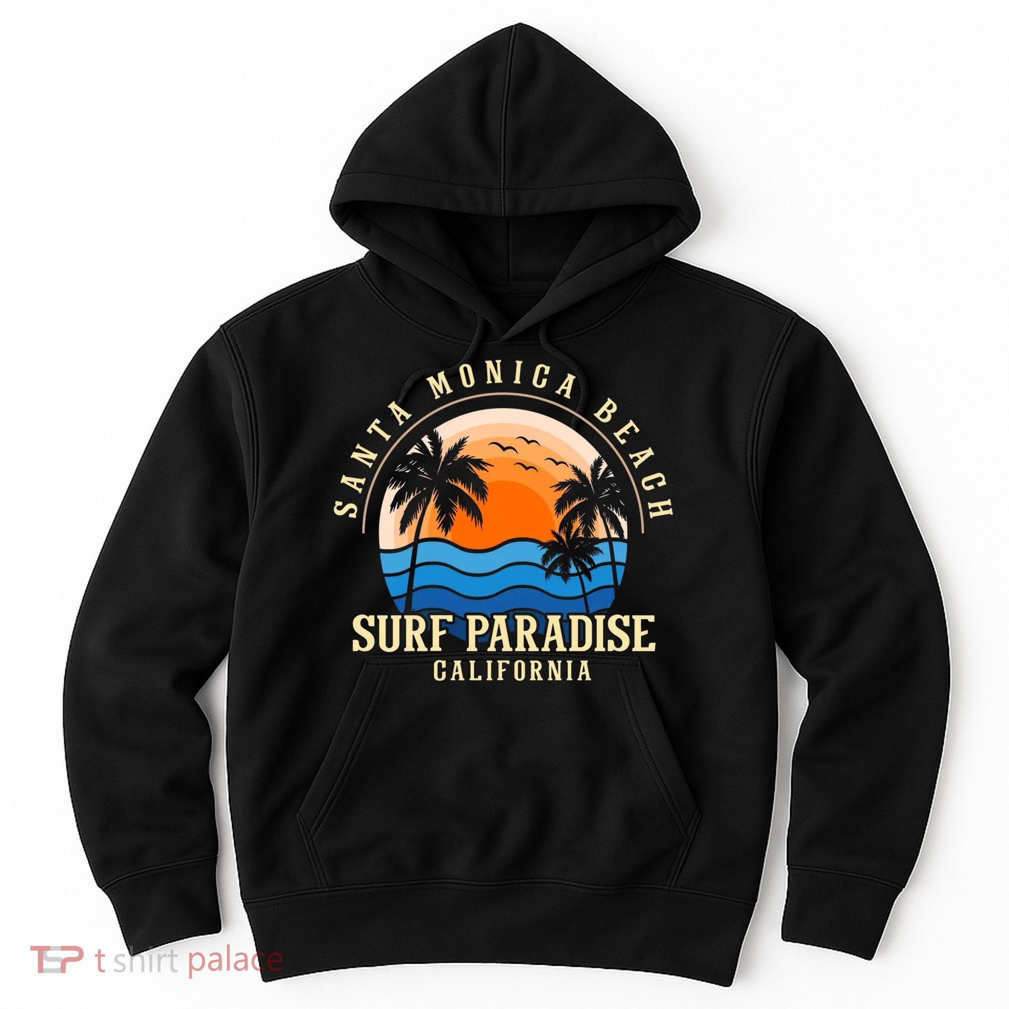 Santa Monica Beach California Hoodie