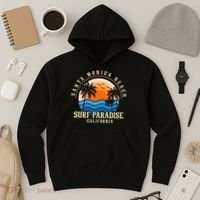 Santa Monica Beach California Hoodie thumb 3