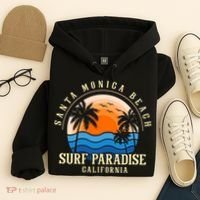 Santa Monica Beach California Hoodie thumb 4