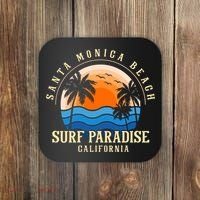 Santa Monica Beach California Coaster thumb 0