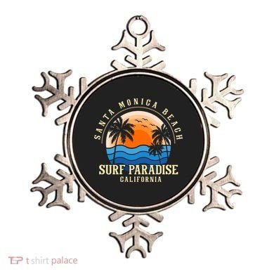 Santa Monica Beach California Ornament