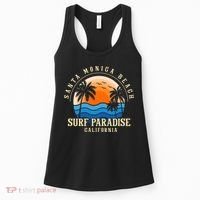 Santa Monica Beach California Women's Tank Top thumb 0