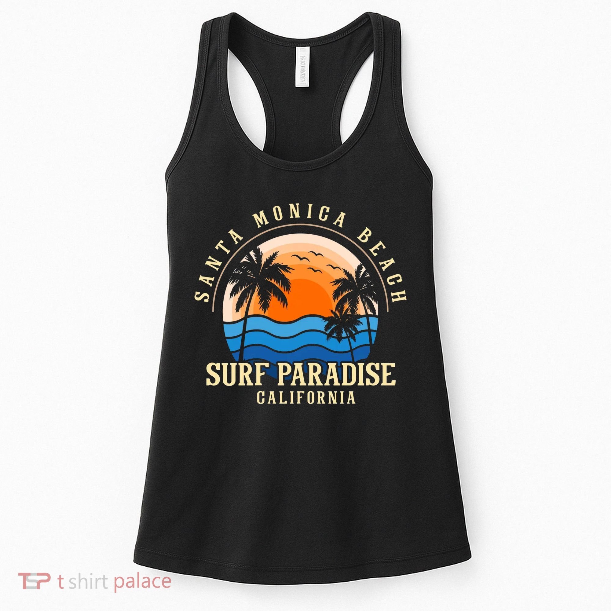 Santa Monica Beach California Women's Tank Top