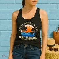 Santa Monica Beach California Women's Tank Top thumb 2