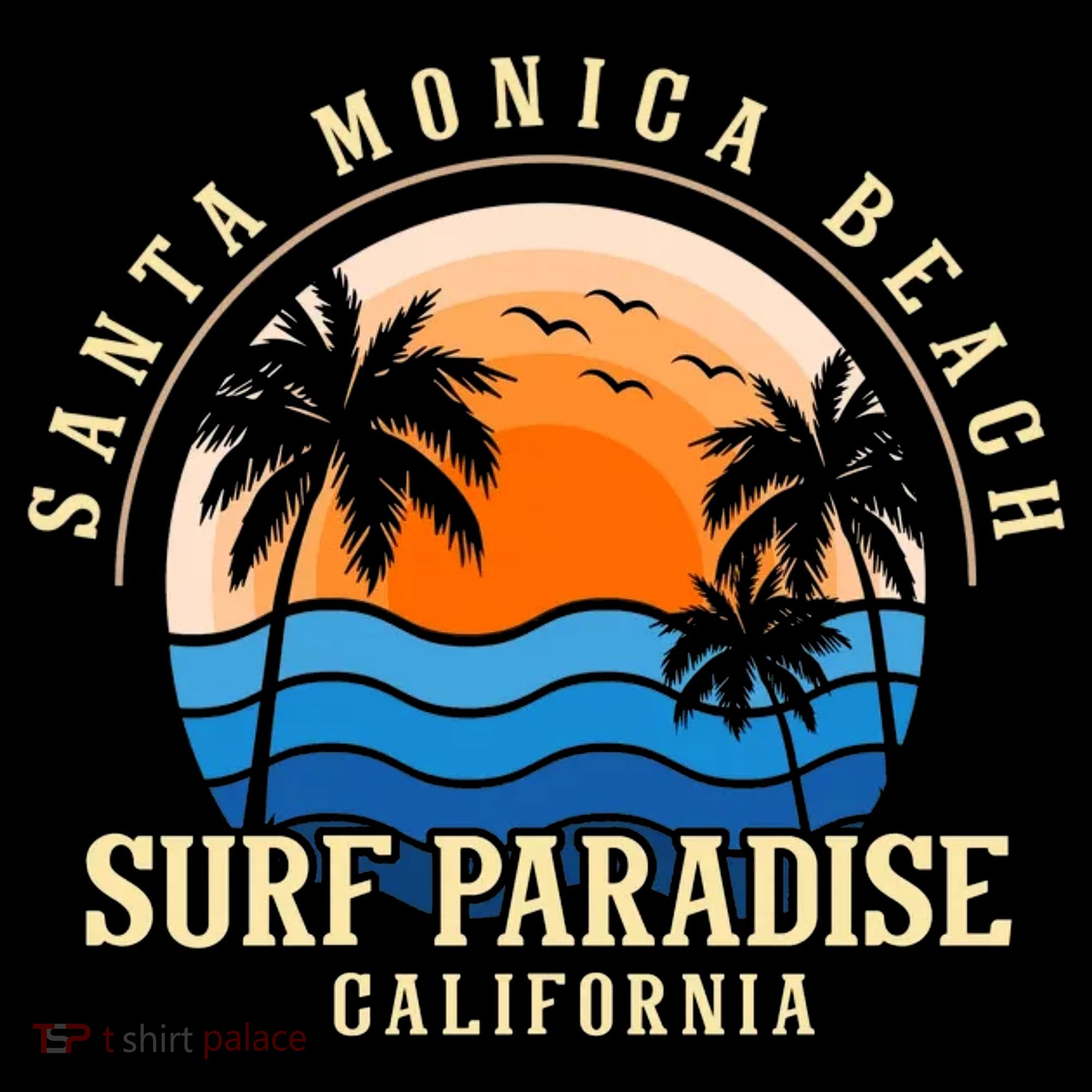 Santa Monica Beach California Baby Bodysuit