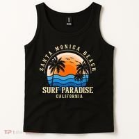 Santa Monica Beach California Tank Top thumb 2