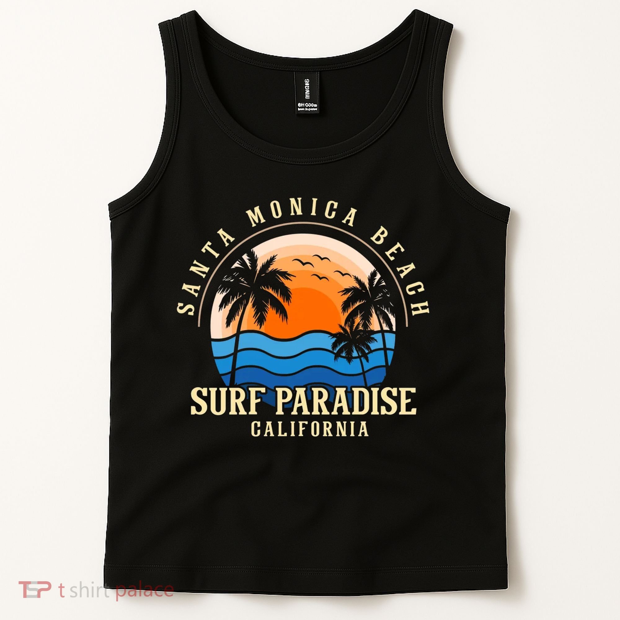 Santa Monica Beach California Tank Top