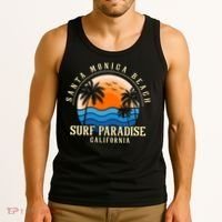 Santa Monica Beach California Tank Top thumb 3