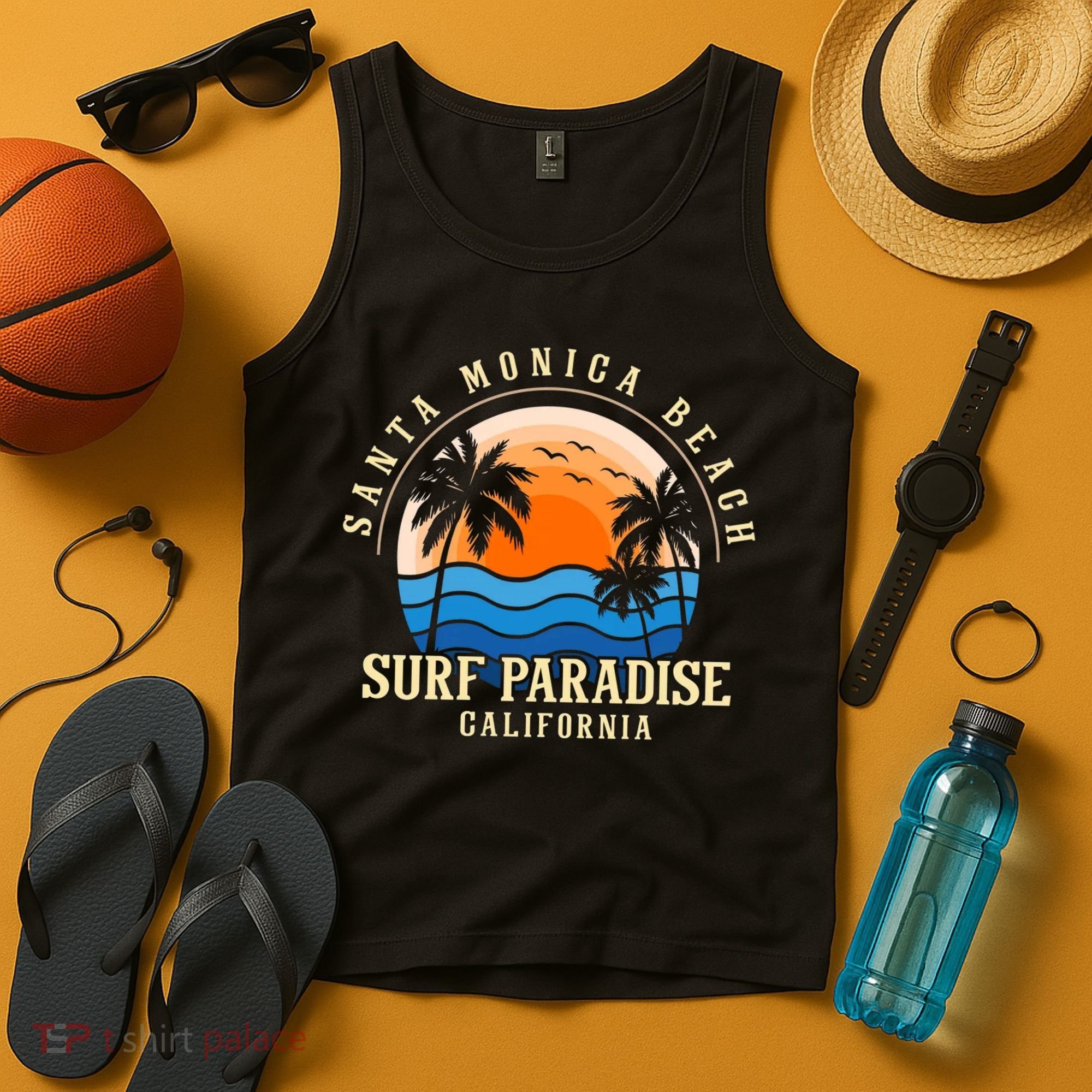 Santa Monica Beach California Tank Top
