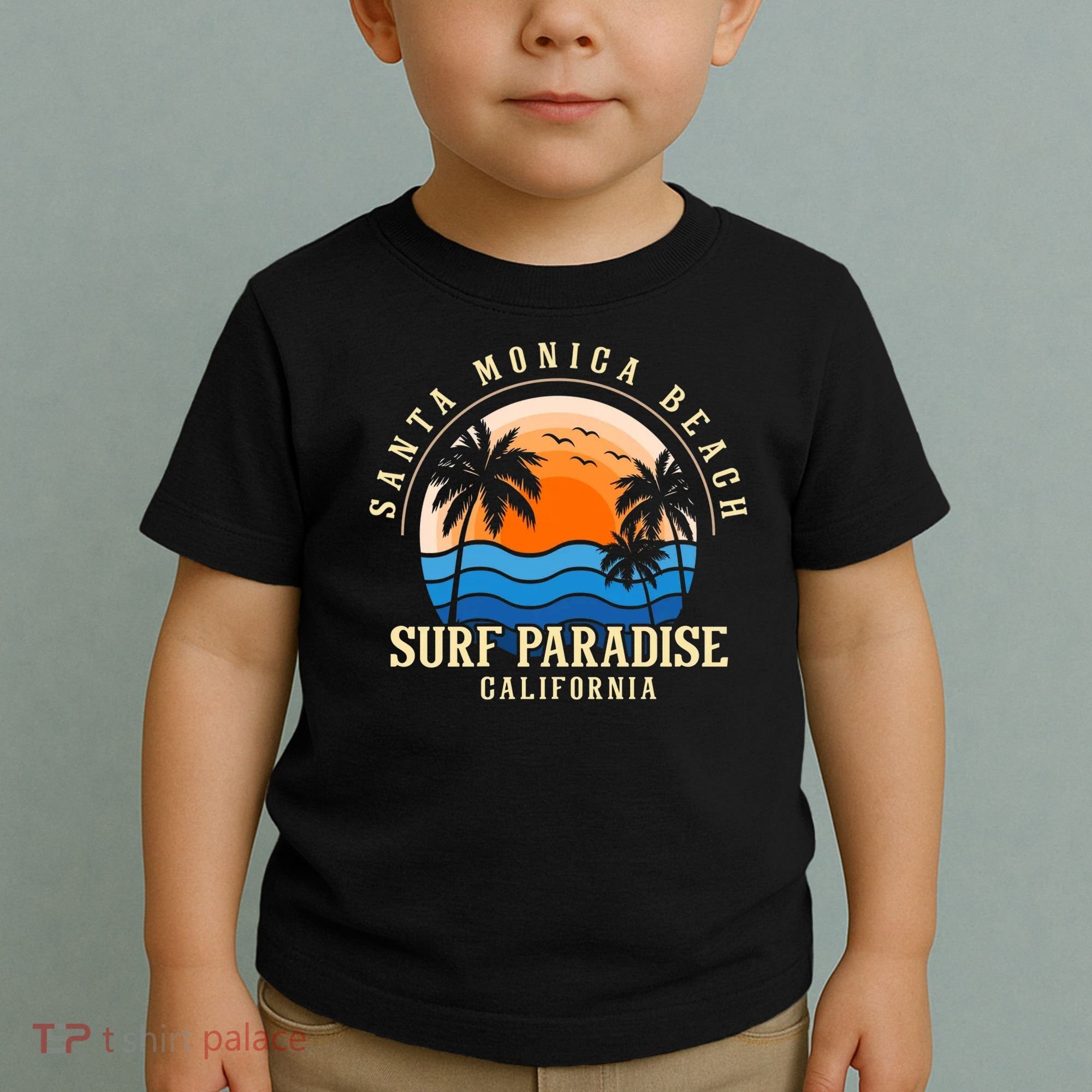 Santa Monica Beach California Toddler T-Shirt