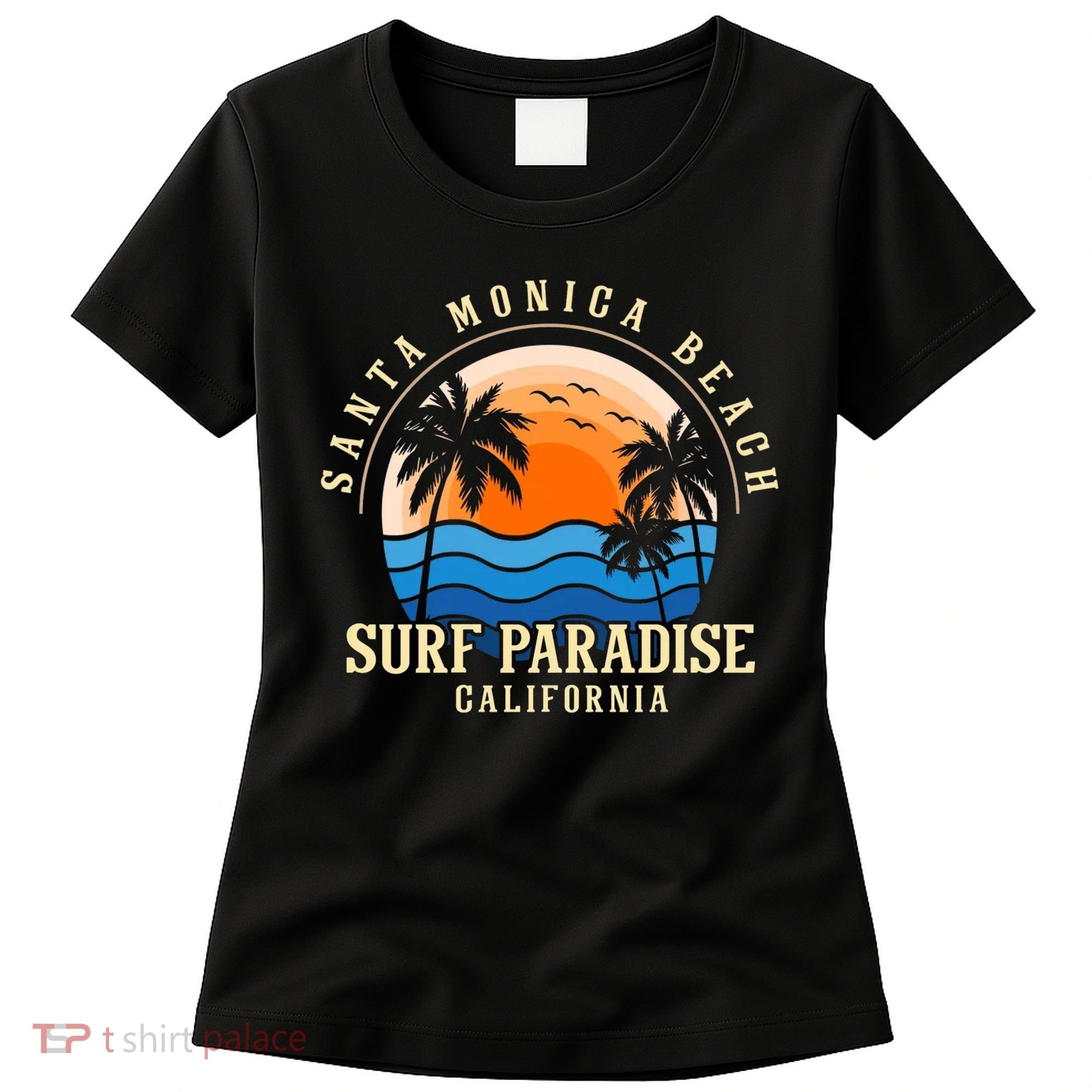 Santa Monica Beach California Women's T-Shirt