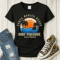 Santa Monica Beach California Women's T-Shirt thumb 3