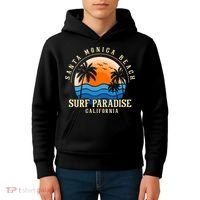 Santa Monica Beach California Kids Hoodie thumb 4