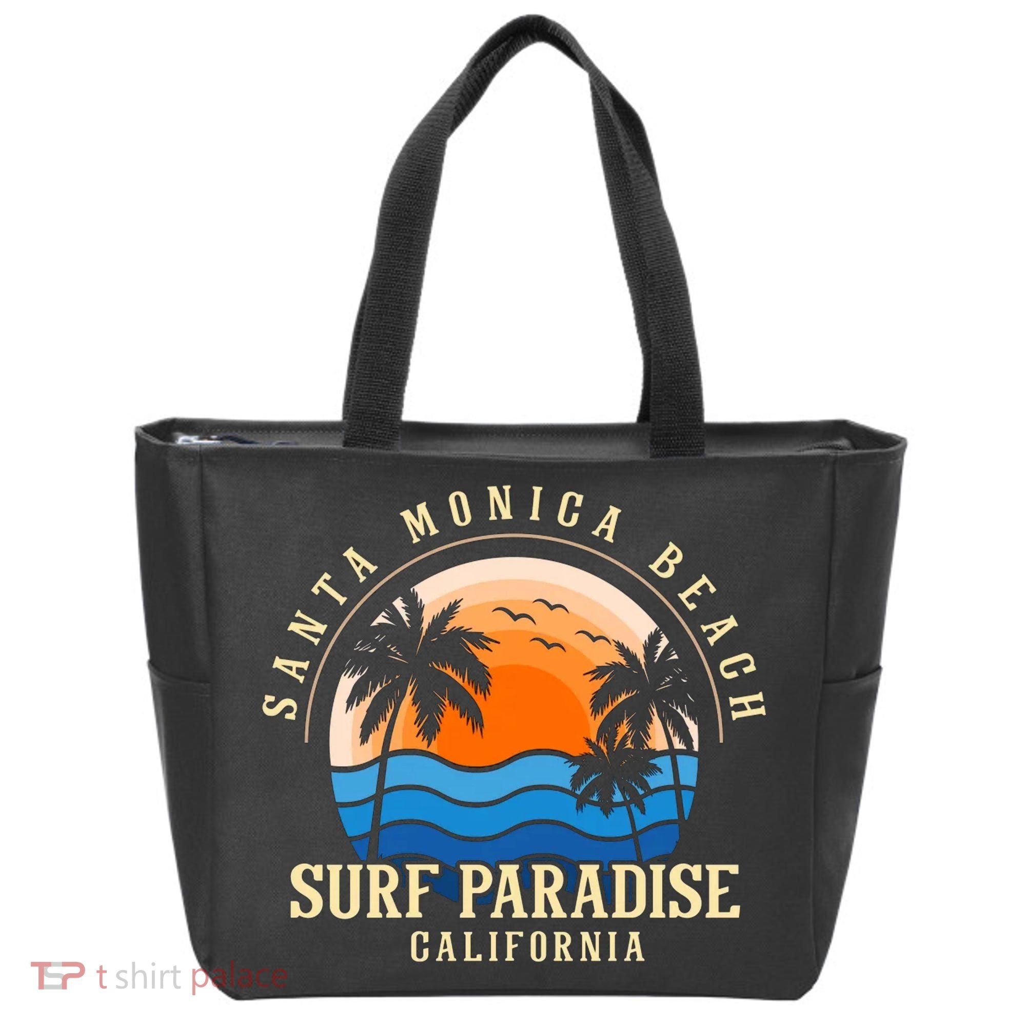 Santa Monica Beach California Tote Bag