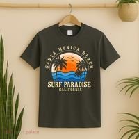 Santa Monica Beach California T-Shirt thumb 2