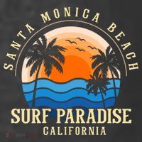 Santa Monica Beach California Kids T-Shirt thumb 4