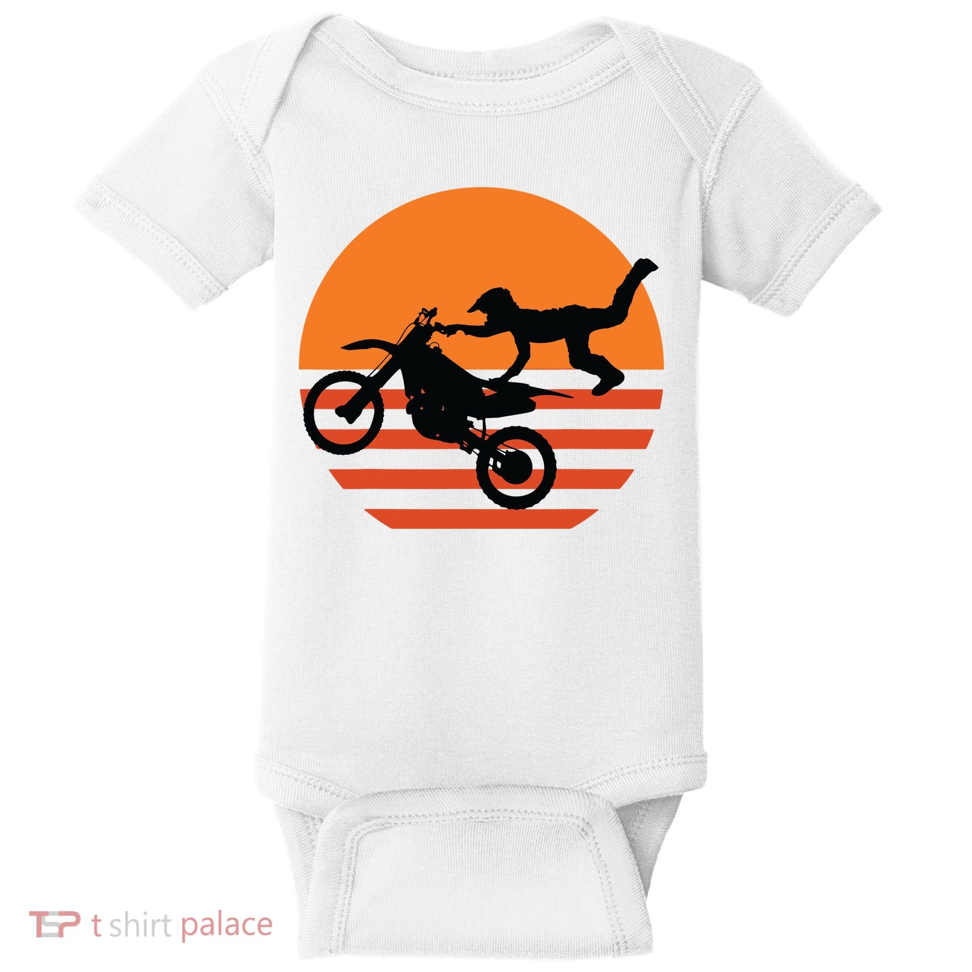 Supercross Motocross Brap Dirt Bike Rider Tee Baby Bodysuit