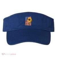 Sunflower Monarch Butterflies Patriotic American Flag Gift Visor thumb 0