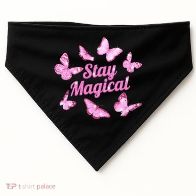 Stay Magical Butterfly Cute Gift USA-Made Doggie Bandana
