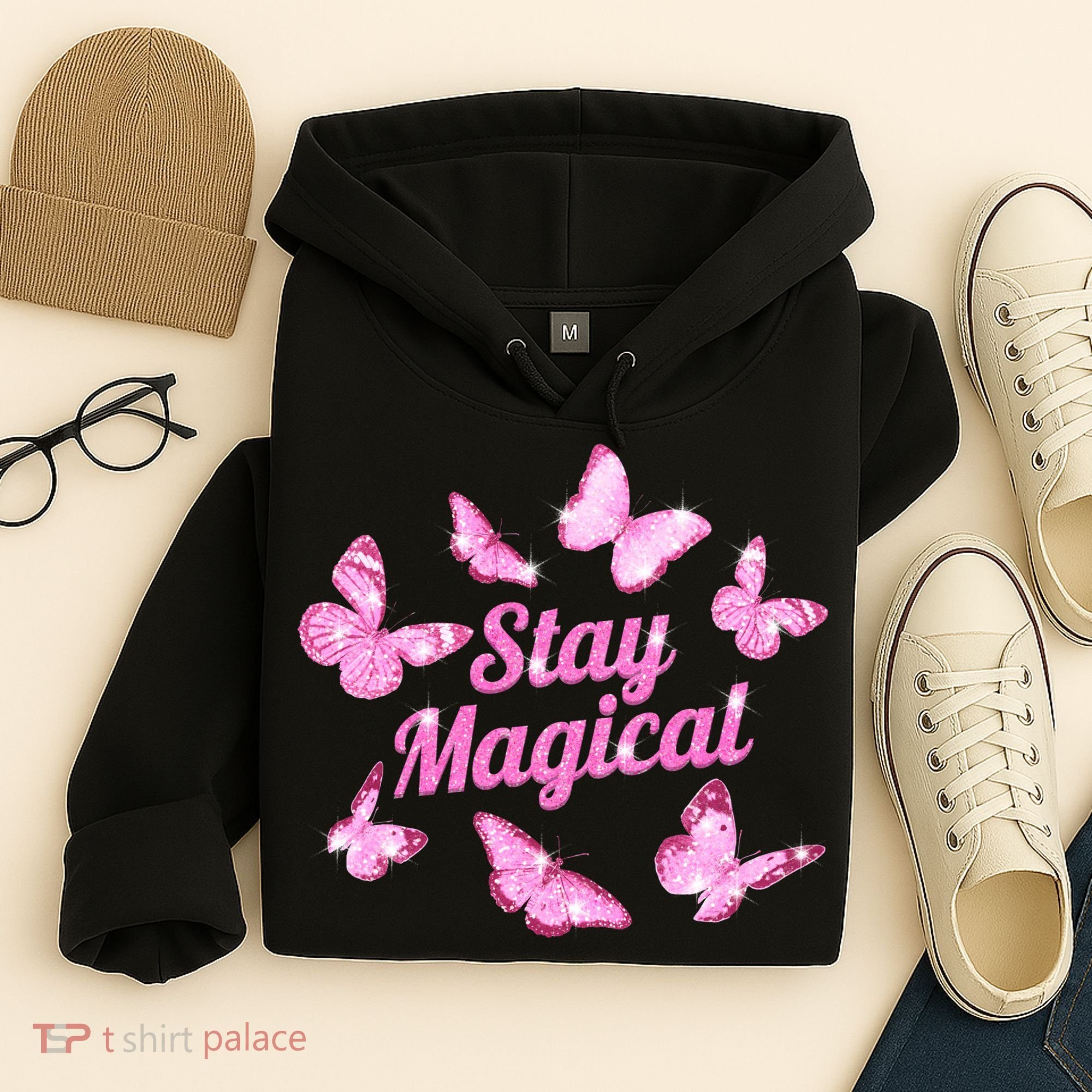 Stay Magical Butterfly Cute Gift Hoodie