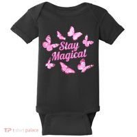 Stay Magical Butterfly Cute Gift Baby Bodysuit thumb 0
