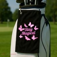 Stay Magical Butterfly Cute Gift Golf Towel thumb 2