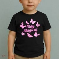 Stay Magical Butterfly Cute Gift Toddler T-Shirt thumb 2