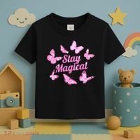 Stay Magical Butterfly Cute Gift Toddler T-Shirt thumb 3