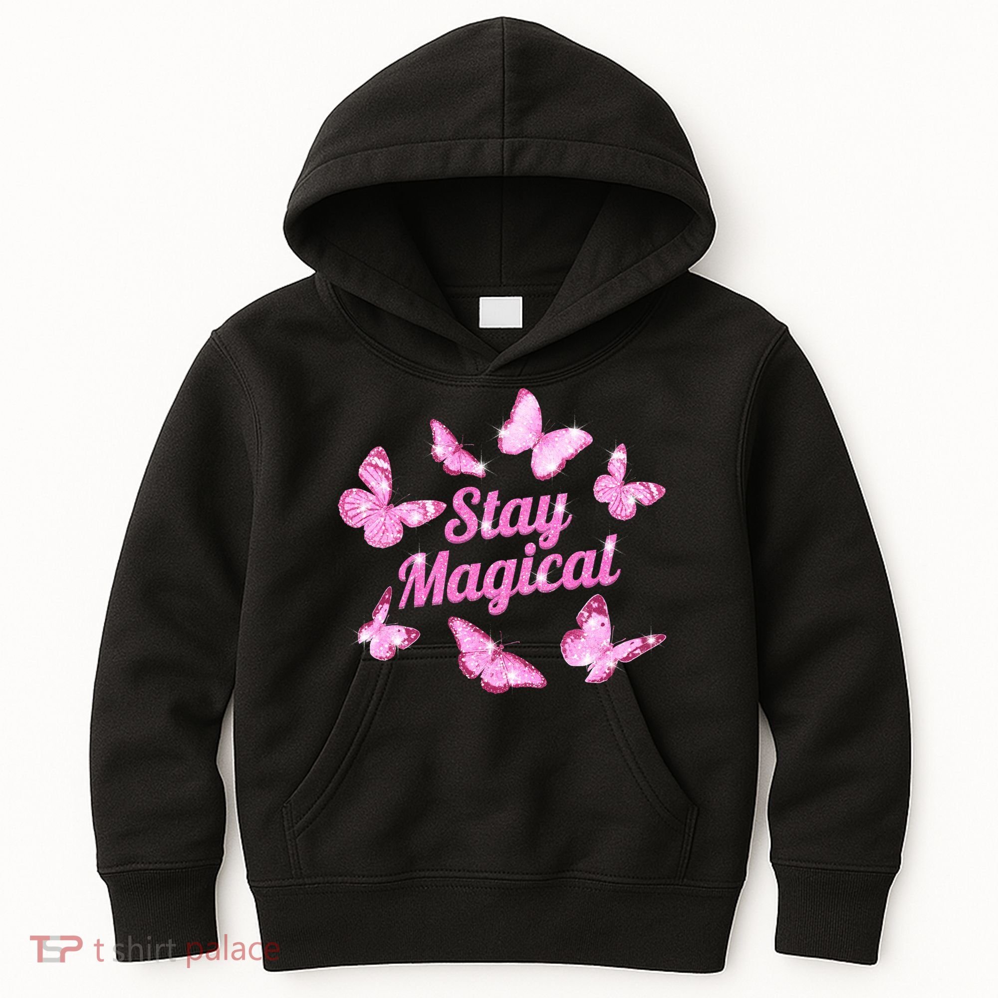 Stay Magical Butterfly Cute Gift Kids Hoodie