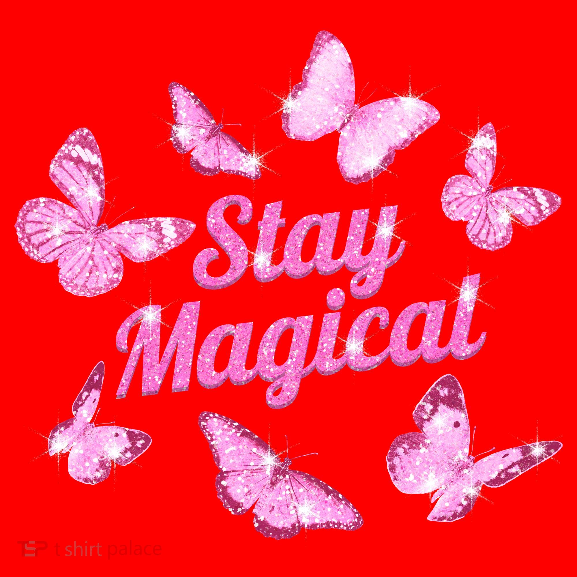 Stay Magical Butterfly Cute Gift Santa Hat