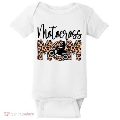 Sports Mom Motocross Baby Bodysuit