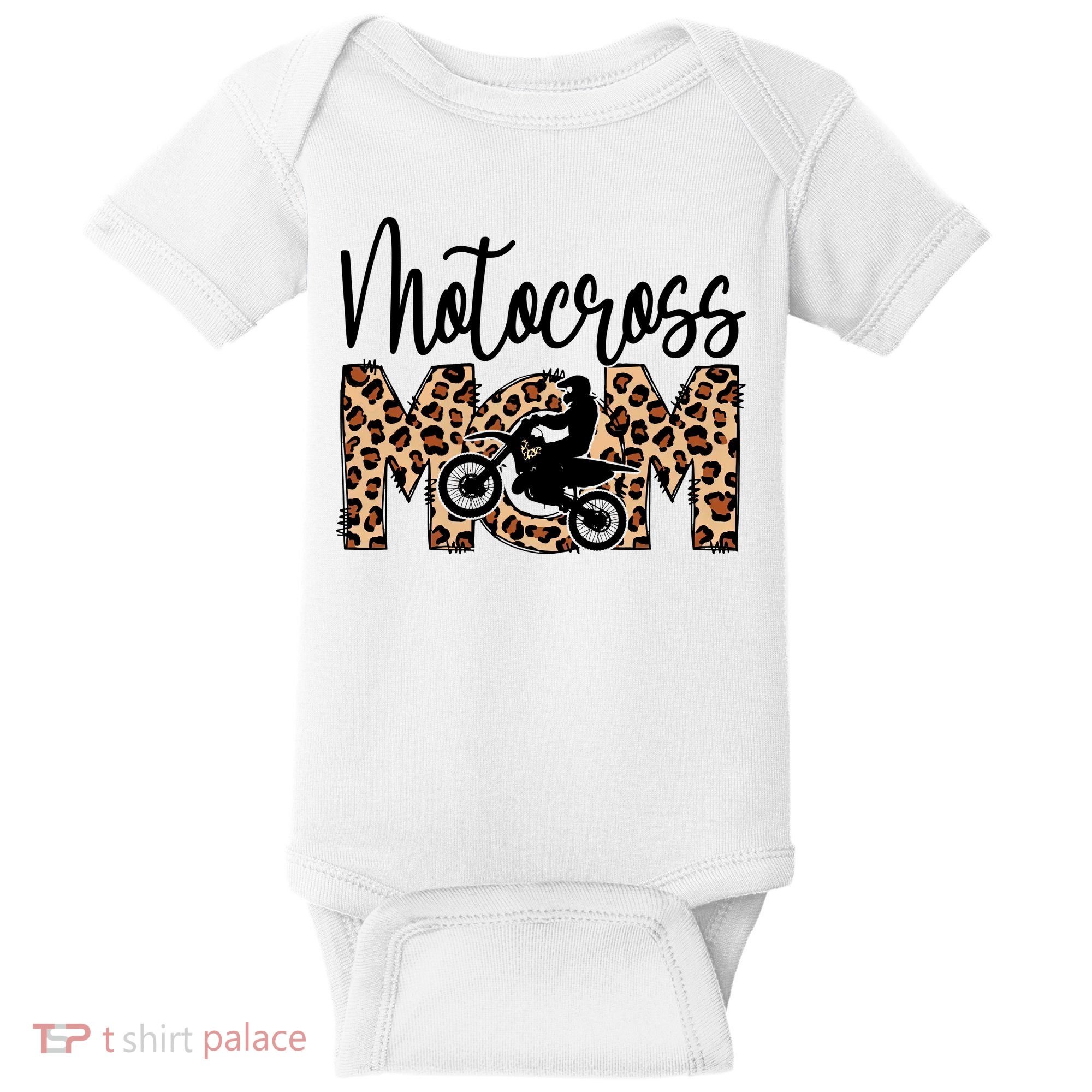 Sports Mom Motocross Baby Bodysuit