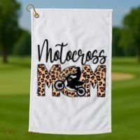 Sports Mom Motocross Golf Towel thumb 1